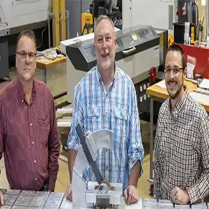 Mike Pollock, Senior Director, Engineering& Manufacturing and Ken Sabo, Senior Director, Manufacturing and Shawn Rhodes, PrincipalMechanical Engineer, Concurrent Technologies Corporation