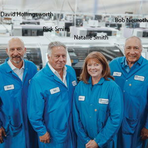 David Hollingsworth, Co-Founder & VP, Business Development, Rick Smith, Co-Founder & President, Natalie Smith, CEO & HR Manager and Bob Neuroth, Head, Materials Management, Ascentron Electronic Manufacturing