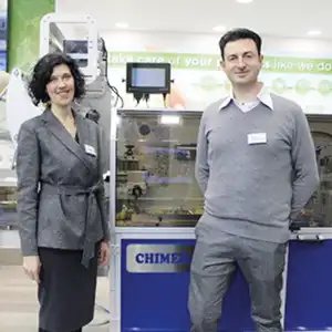 Gabriella Bolzoni, Export Sales and Massimiliano Nucci, Design, Research & Developmen, GNA